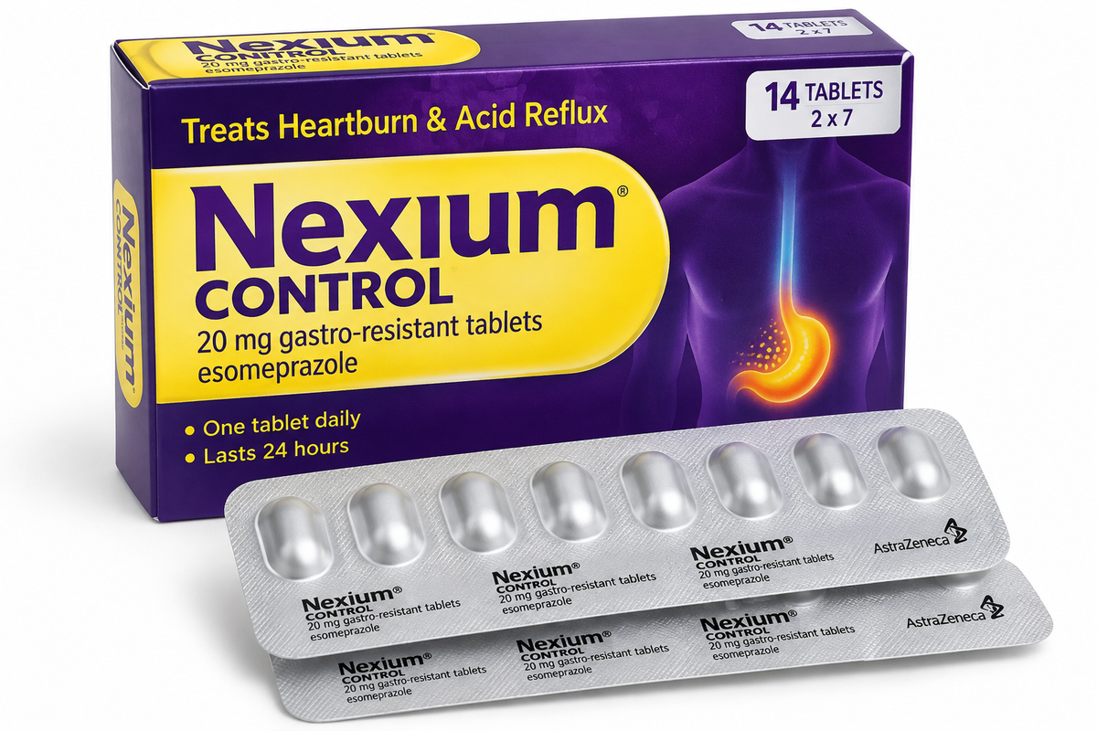 Nexium Control 20 mg – 7 magensaftresistente Tabletten